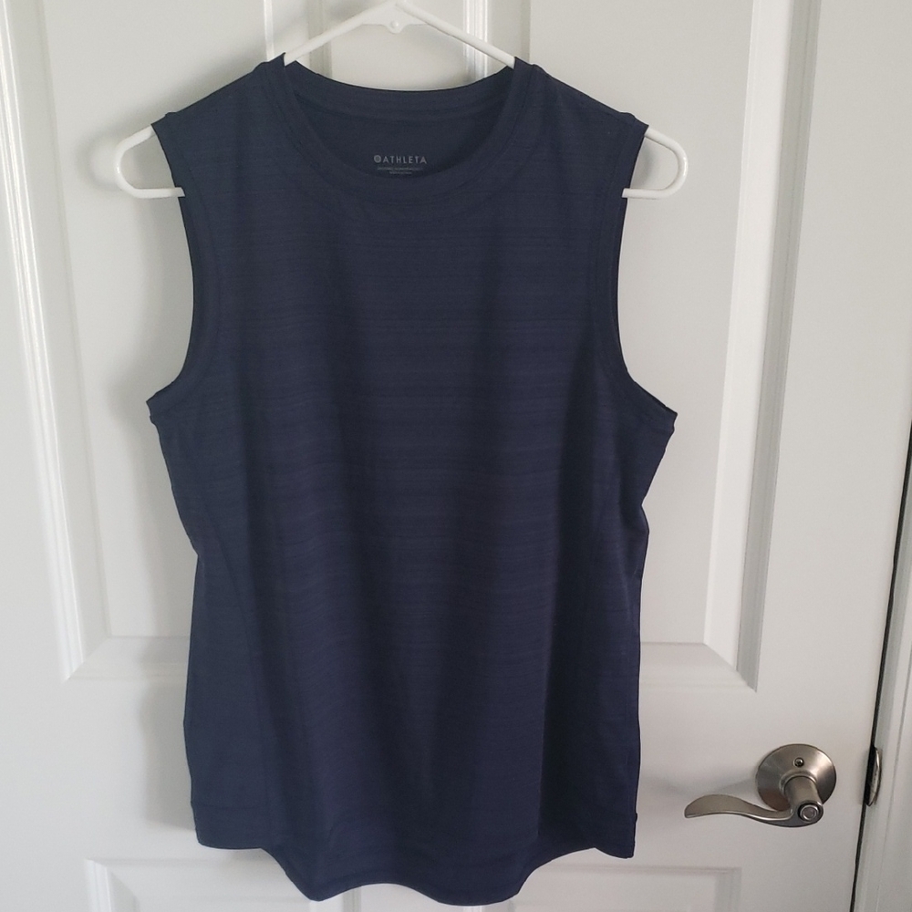 Athleta Deep Blue Muscle Tee. Size S